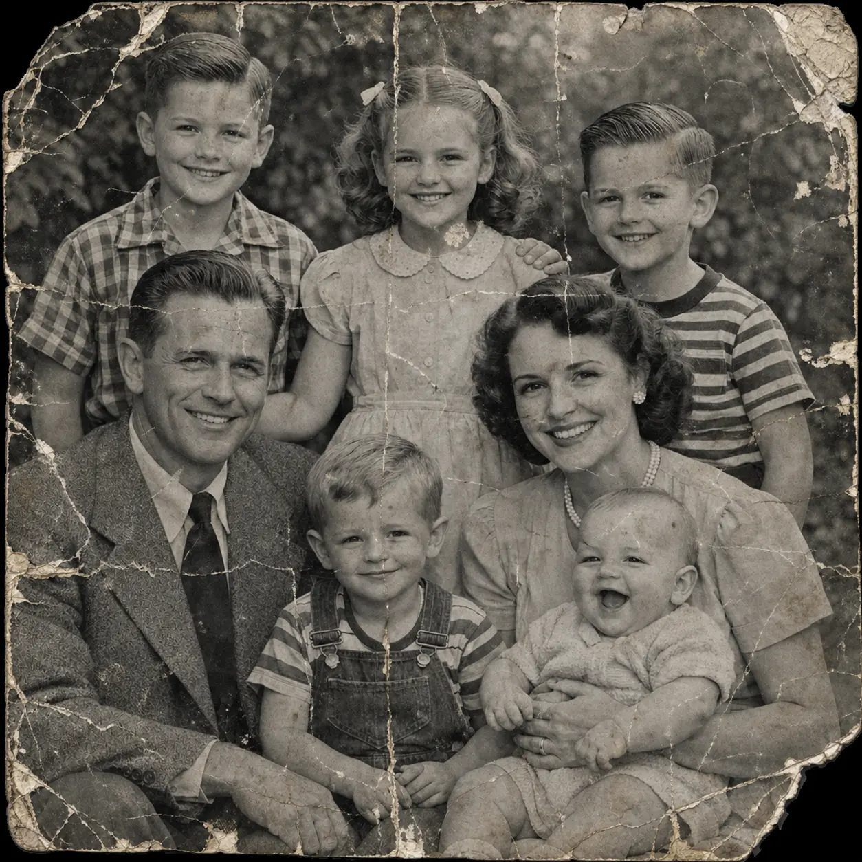 Nothron Legacy Touch AI damaged photo scratch and tear repair before and after - remove scratches fix tears and restore vintage photos