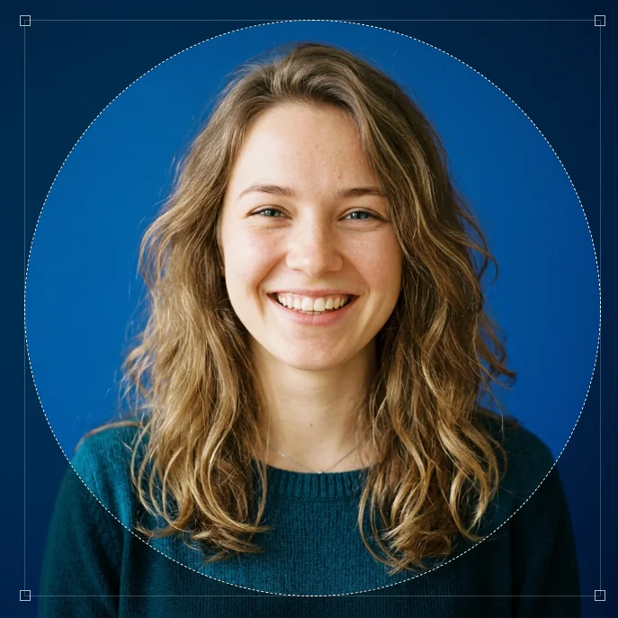 Free online circle cropper for profile photos - perfect circle shape for Instagram LinkedIn social media